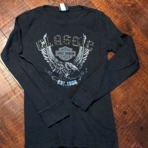 Harley Davidson long sleeve crew neck shirt